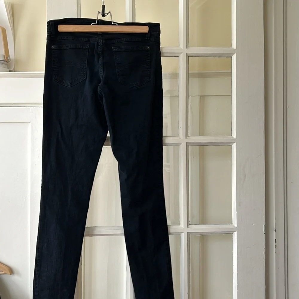 SECOND brand yoga jeans denim stretch black, light wear, size 27 - Picture 12 of 16